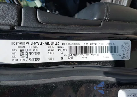 2012 Jeep Grand Cherokee Laredo from USA, damaged, VIN 1C4RJFAG6CC217994